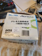 Moldex 6435, 50 pairs Alphas Earplug, One Size, Reusable corded . 61DD82