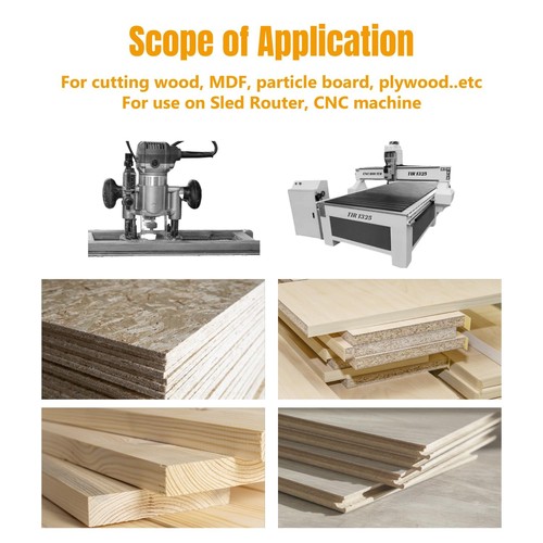 Slab Flattening Router Bit, CNC Router Bits, Surfacing Router Bit 1/4 Shank, ... - Picture 6 of 8