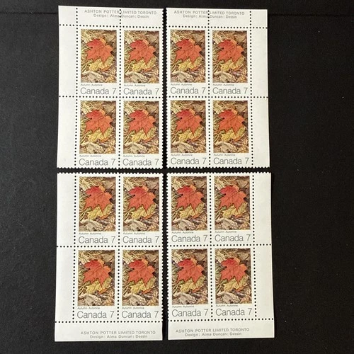 Canada 537 Matched Corner Block SET MNH - 1971 Autumn