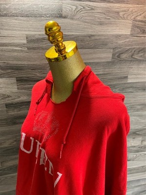 GILDAN ''Queen'' Graphic Print Pullover Red Hooded Sweatshirt Hoodie Women's 2XL