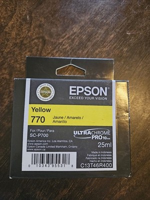 Genuine Epson 770 Yellow Ink Cartridge for SureColor P700