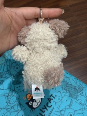 Jellycat Little Pup Plush Dog Bag Charm Keychain Soft Cute