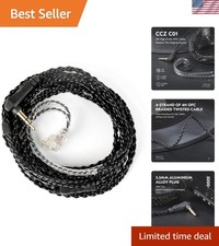 2M High-Purity OFC Braided IEM Cable for KZ ZSN PRO  Compatible Models