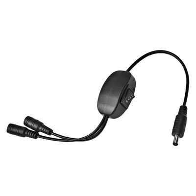 5.5x2.1mm Two Power Switching Cable for LED Strips and Electronic Devices