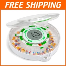 28-Day Automatic Pill Dispenser with LCD Display