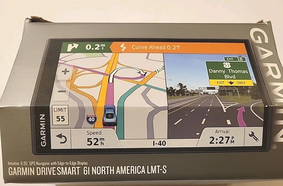 Garmin Drivesmart 61 North America Lmt-s 6.95 Gps Navigator Edge To Edge Display - Image 3 of 4