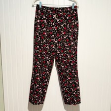 Kate Spade Slim Fit Floral Ponte Pants Ankle Length Size 4