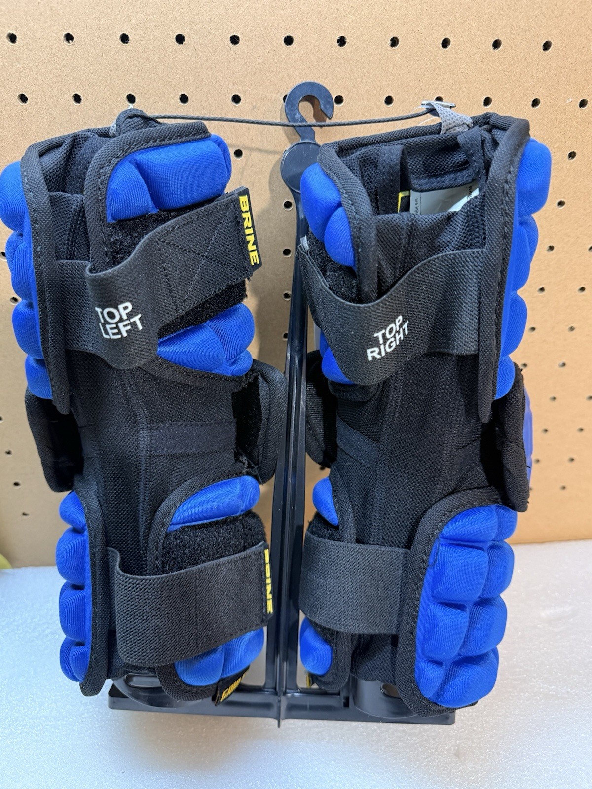 Brine Clutch Advance Lacrosse Arm Guards Medium Royal Blue New with Tags