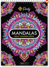 Finoly Libro Mandalas Colorear Adultos | Cuaderno para Colorear | 30