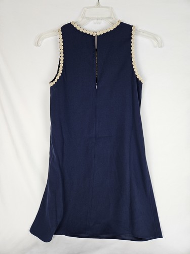 Nuovo con etichetta! Abito Lilly Pulitzer Nala pizzo morbido cambio senza maniche vero blu navy taglia 00 $178 - Foto 3 di 7