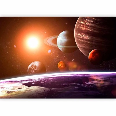 WELTRAUM PLANET SONNENSYSTEM Vlies Fototapete Tapete Wandbild xxl Wandtapete