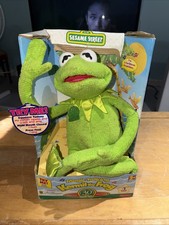Vtg Magic Talking KERMIT THE FROG Sesame Street 30 Years NEW Box/Tags 1999 READ