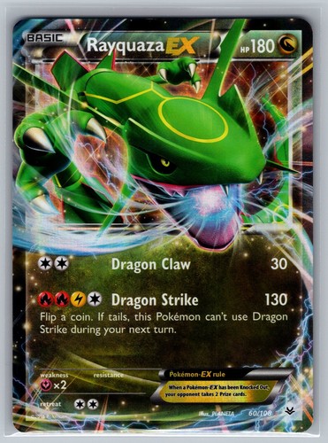 Pokemon Rayquaza EX 60/108 Roaring Skies Ultra Rare Holo MP 2015
