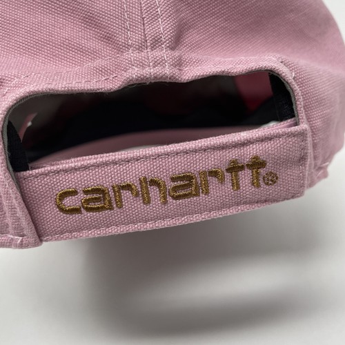 Carhartt Hat Womens Pink Leather Patch Canvas Adjustable Workwear Gorpcore - Picture 6 of 9