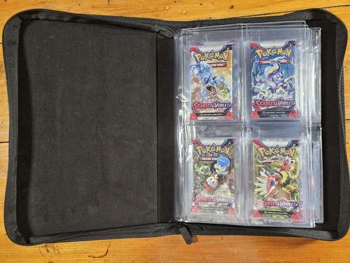 Graded Card & Booster Pack Folders - 32 Pockets, Black, Zipper Protected! - Picture 11 of 11