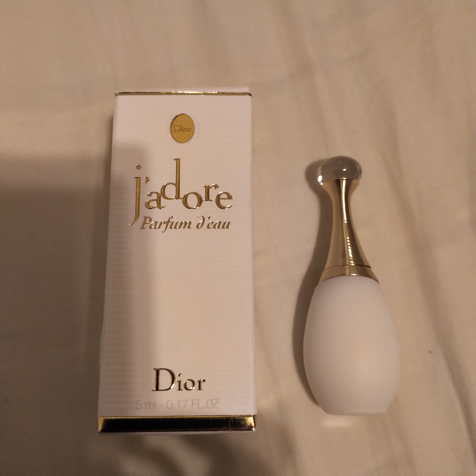 NIB CHRISTIAN DIOR J'ADORE PARFUM D'EAU POUR MINI BOTTLE TRAVEL .17 FL OZ 5 ML