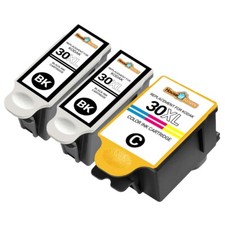 3PK 30XL Black  CoIor Ink Cartridges for Kodak ESP Office 2170 ESP C310 Printer