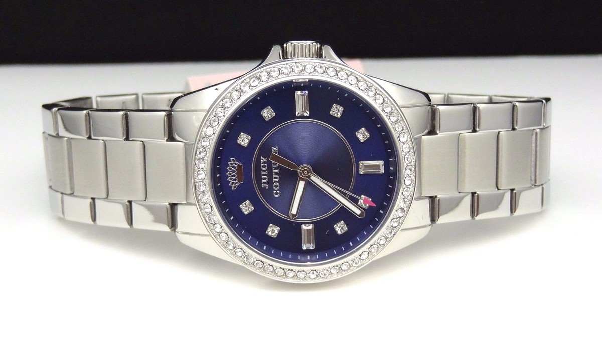 Juicy Couture 1901205 Stella Crystals Blue Dial Silver Tone  display picture 1