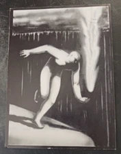 vtg OS art gallery invitation postcard Bruno Schmidt Paintings NYC 1984