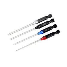 SpeedTek RC 1/4" Hex Driver Power Tool Tip Set (Metric) (4) (1.5,2.0,2.5&3.0mm)