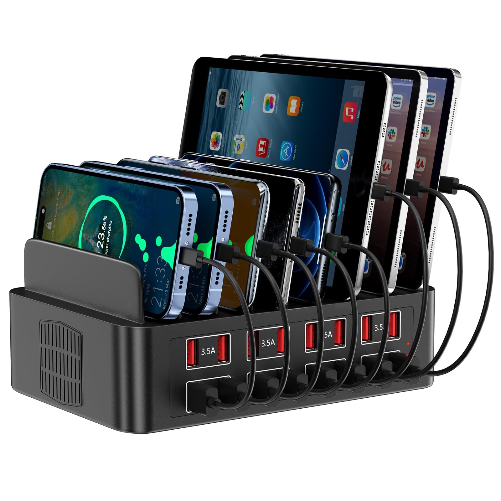 150W 16-Port USB Charging Station for Phones & Multiple Devices-image