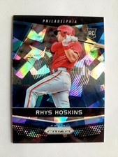 2018 PANINI PRIZM BLUE CRACKED ICE RHYS HOSKINS RC! 1/149! 1/1! FIRST ONE!
