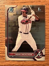 Mahki Backstrom 2022 Bowman #BCP-121 1st Chrome Prospects Atlanta Braves