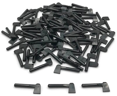 Lego 100 New Black Minifigure Utensil Axes Parts