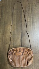 Hand Tooled Leather Small 6  x 8  Purse Colombia in Excellent Condition