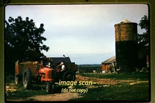 Farmall Tractor on a Farm in Iowa in 1961, Kodachrome Slide g9b