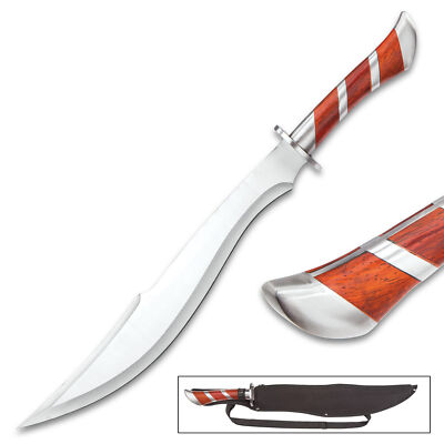 25'' Arabian Scimitar Full Tang Heartwood Sword with Sheath