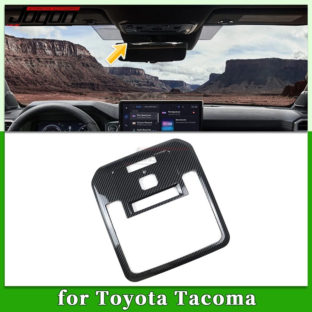 For Toyota Tacoma TRD 2024+ Carbon Fiber ABS Roof Reading Light Lamp Cover Trim - 第 1 张/共 16 张