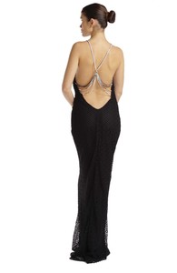 black versace gown