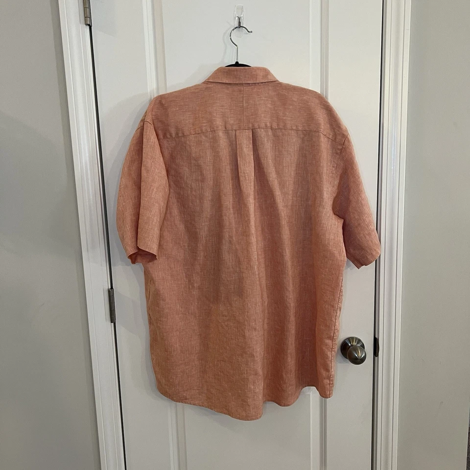 Jos A Bank Men’s 100% Linen Shirt XL  Set Of 2 - Image 4 of 4