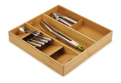 Joseph Joseph 301708 DrawerStore Bamboo Cutlery, Utensil & Gadget Organizer