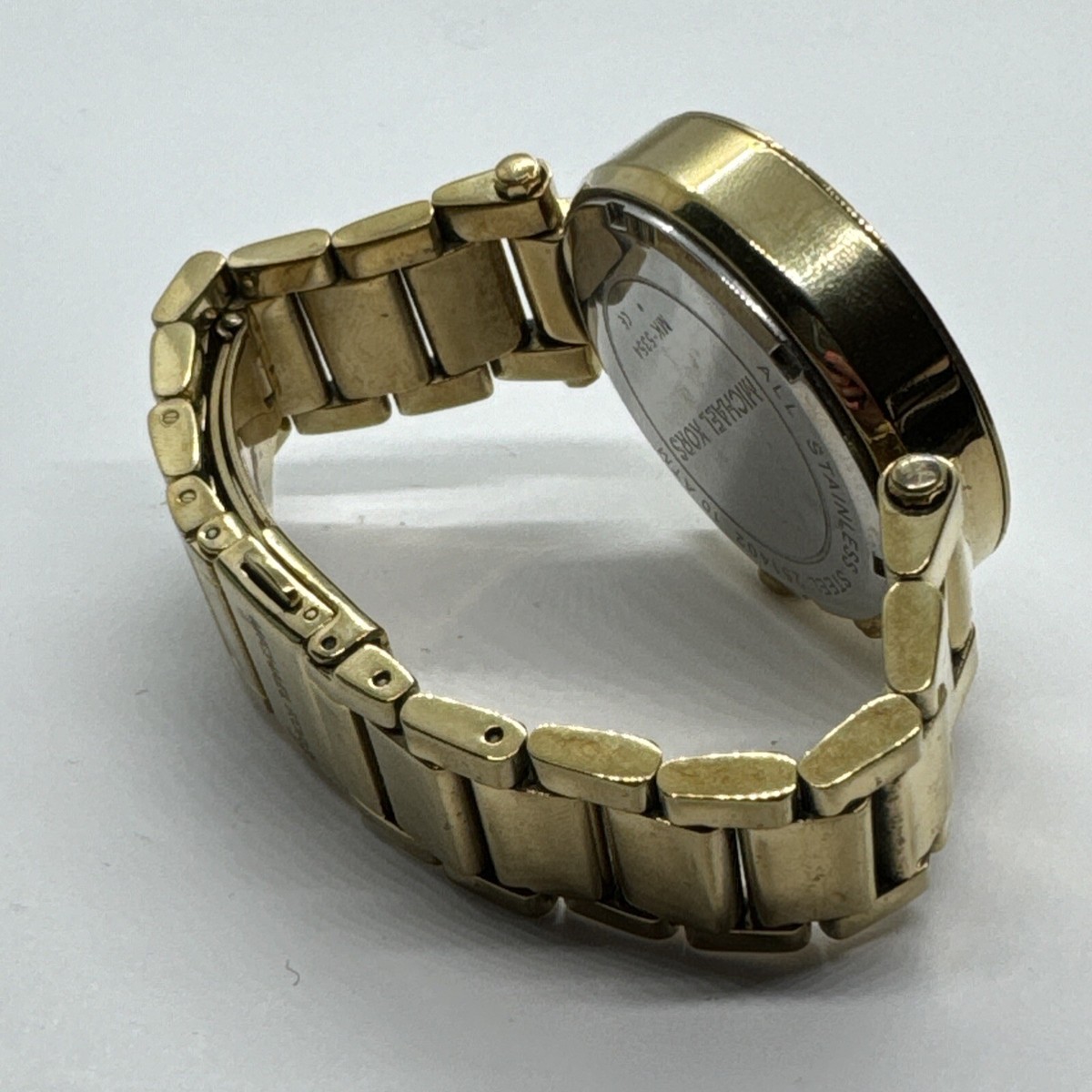 Michael Kors Parker MK5354 Women\'s Gold Stainless Steel Analog Dial Watch AEA322 Michael Kors MK5354 Stainless Steel 111107 10 ATM Ladies  main image 3