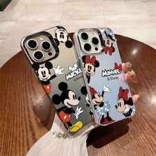 Mickey Minnie Mouse phone Case for iPhone X to 15 Pro,Max,Plus.