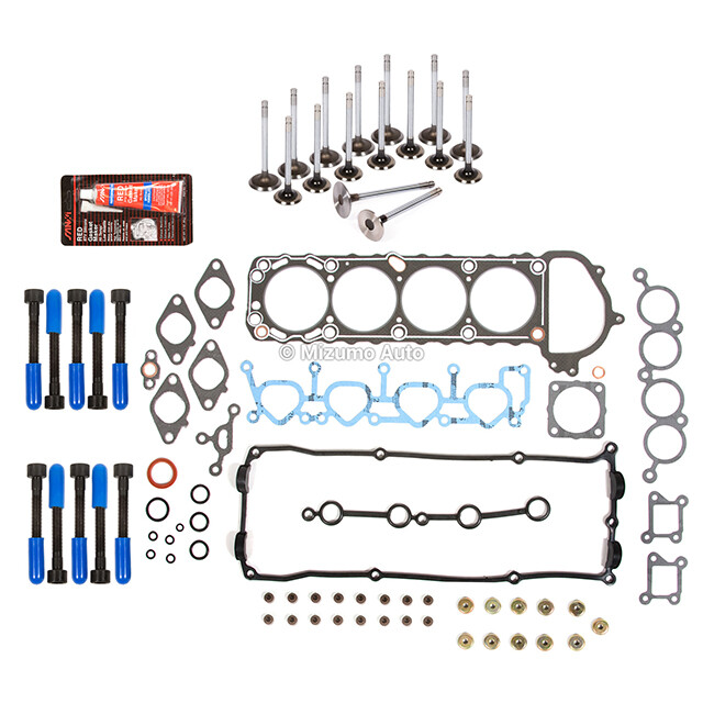 Head Gasket Set Intake Exhaust Valves Fit 95-98 Nissan 240SX 2.4L