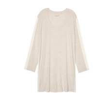 VICTORIA SECRET WOMEN'S OATMEAL LONG SLEEVE SUPERSOFT MODAL SLEEP SHIRT Sz S