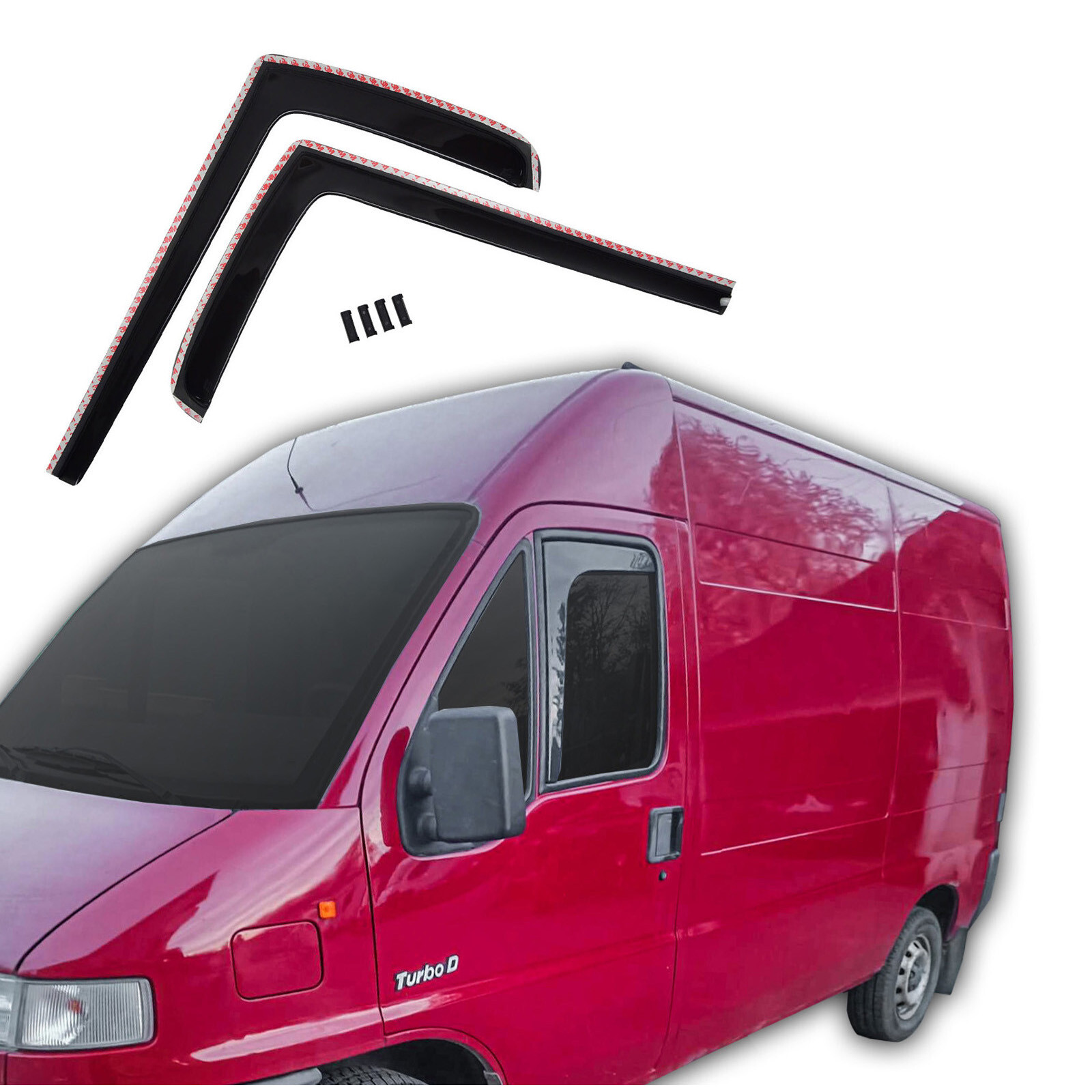 Déflecteurs d'air anti-bruit et pluie pour Peugeot Boxer 1994-2006