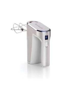 Cuisinart kabelloser Handmixer/Handrührer mit 5 Stufen, Silber inkl. Rührstäben