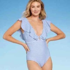 Women's Ruffle One Piece Swimsuit - Kona Sol Size S