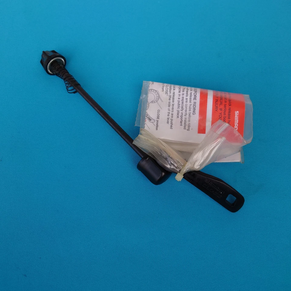 Shimano Alloy Bike Bicycle Front Quick Release Skewer M5 x 126 Black - Image 3 of 4