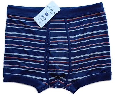 AMMANN ISCO Schlüpfer mit Eingriff Größe XL/7 Unterhose blau Boxershorts GOTS
