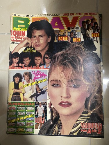 Bravo 36 /1985, Madonna, Bravo Zeitschrift