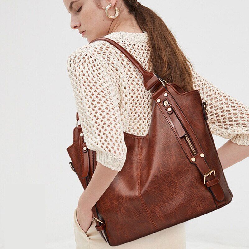 Leather Female Handbags Women Tote Bag Ladies Shoulder Bags