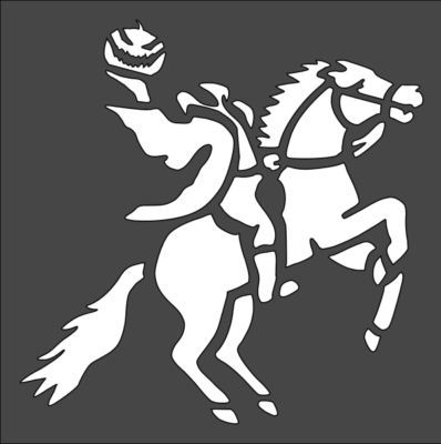 1- 5.5x5.5-inch Stencil, (VC-62) Headless Horseman (6mil)***** | eBay