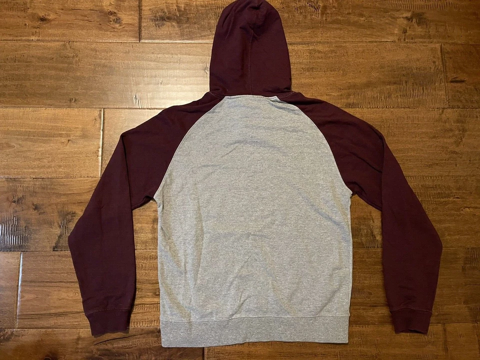 Sudadera con Capucha Pullover Hard Rock Café Montenegro Granate/Gris - Para Hombre Mediana Foto 3 de 4