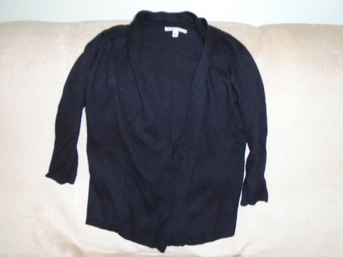 Black Linen/Cotton Knit Edge to Edge 