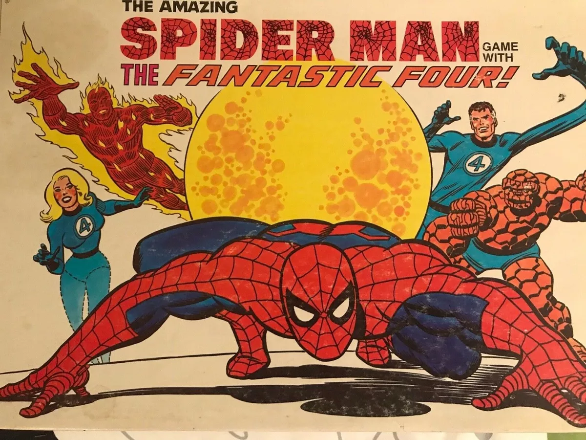 THE AMAZING SPIDER-MAN BOARD GAME WITH THE FANTASTIC FOUR !!